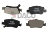 Bremsbelagsatz, Scheibenbremse Hinterachse DACO Germany 323905