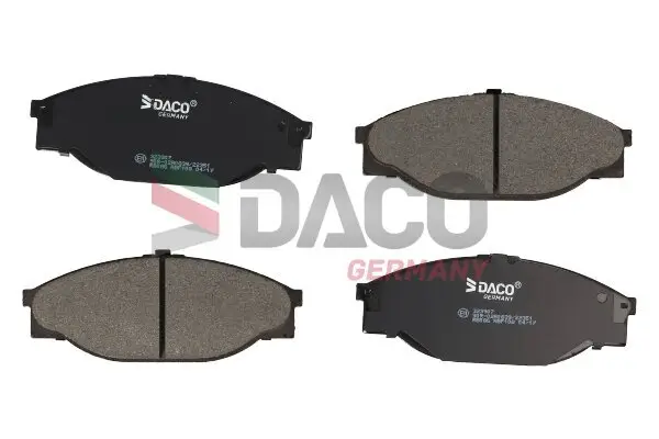 Bremsbelagsatz, Scheibenbremse Vorderachse DACO Germany 323907