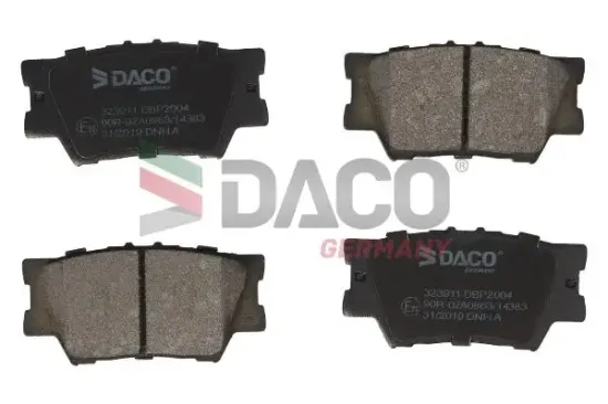 Bremsbelagsatz, Scheibenbremse Hinterachse DACO Germany 323911 Bild Bremsbelagsatz, Scheibenbremse Hinterachse DACO Germany 323911