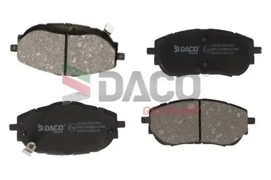 Bremsbelagsatz, Scheibenbremse Vorderachse DACO Germany 323940 Bild Bremsbelagsatz, Scheibenbremse Vorderachse DACO Germany 323940