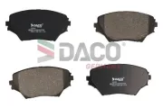Bremsbelagsatz, Scheibenbremse Vorderachse DACO Germany 324555