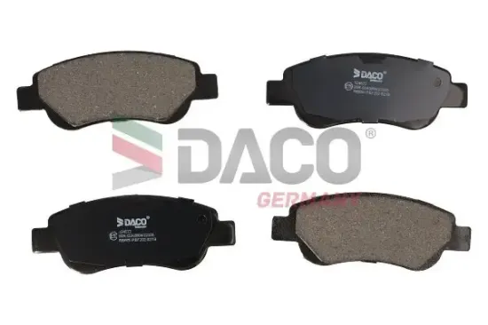 Bremsbelagsatz, Scheibenbremse Vorderachse DACO Germany 324572 Bild Bremsbelagsatz, Scheibenbremse Vorderachse DACO Germany 324572