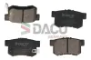 Bremsbelagsatz, Scheibenbremse Hinterachse DACO Germany 329980