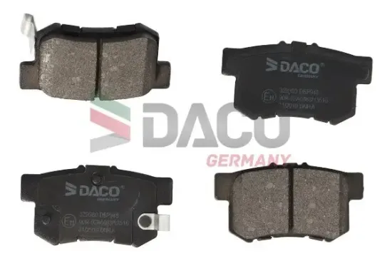 Bremsbelagsatz, Scheibenbremse Hinterachse DACO Germany 329980 Bild Bremsbelagsatz, Scheibenbremse Hinterachse DACO Germany 329980