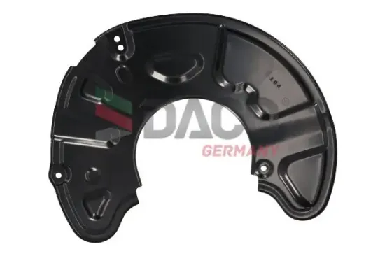 Spritzblech, Bremsscheibe Vorderachse rechts DACO Germany 612328 Bild Spritzblech, Bremsscheibe Vorderachse rechts DACO Germany 612328