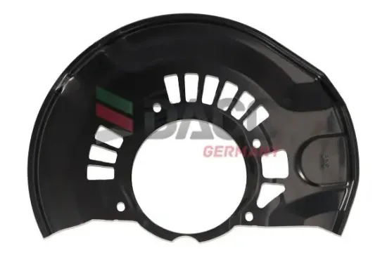 Spritzblech, Bremsscheibe Vorderachse links DACO Germany 613912 Bild Spritzblech, Bremsscheibe Vorderachse links DACO Germany 613912