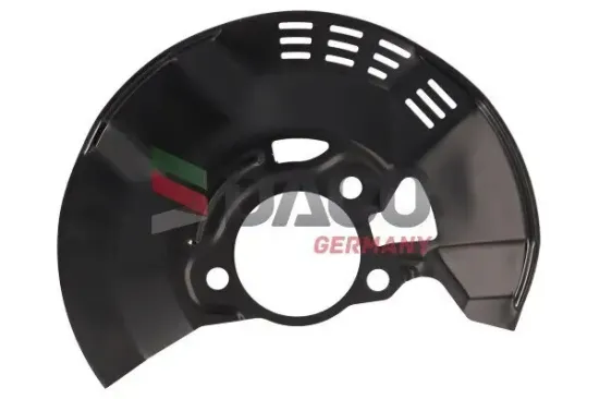 Spritzblech, Bremsscheibe Hinterachse links DACO Germany 613918 Bild Spritzblech, Bremsscheibe Hinterachse links DACO Germany 613918