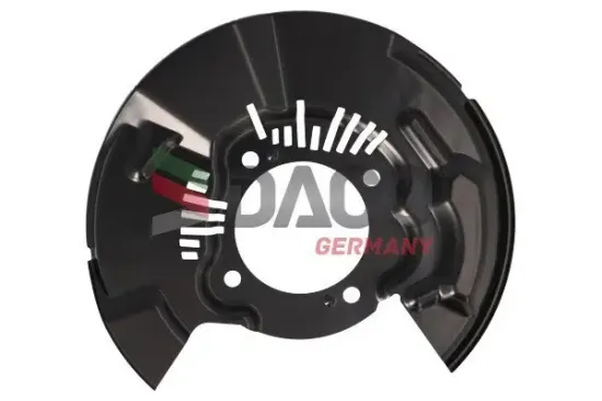 Spritzblech, Bremsscheibe Vorderachse rechts DACO Germany 613931 Bild Spritzblech, Bremsscheibe Vorderachse rechts DACO Germany 613931