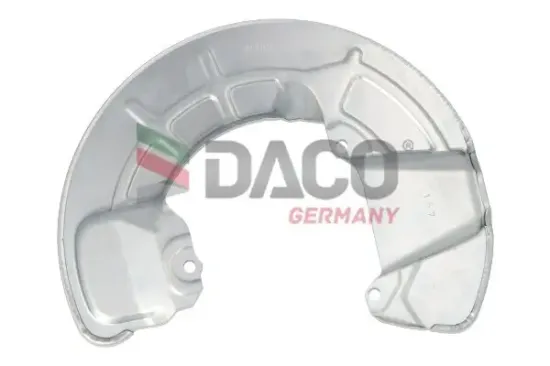 Spritzblech, Bremsscheibe Vorderachse links DACO Germany 614104 Bild Spritzblech, Bremsscheibe Vorderachse links DACO Germany 614104