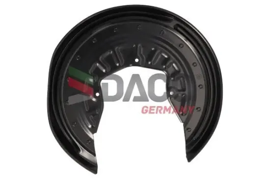 Spritzblech, Bremsscheibe Hinterachse links DACO Germany 614255 Bild Spritzblech, Bremsscheibe Hinterachse links DACO Germany 614255