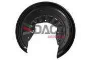 Spritzblech, Bremsscheibe Hinterachse rechts DACO Germany 614256