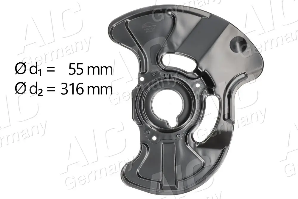 Spritzblech, Bremsscheibe Vorderachse links AIC 55192