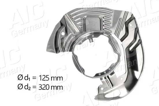 Spritzblech, Bremsscheibe Vorderachse links AIC 55506 Bild Spritzblech, Bremsscheibe Vorderachse links AIC 55506