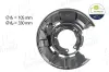 Spritzblech, Bremsscheibe Hinterachse links AIC 55750 Bild Spritzblech, Bremsscheibe Hinterachse links AIC 55750
