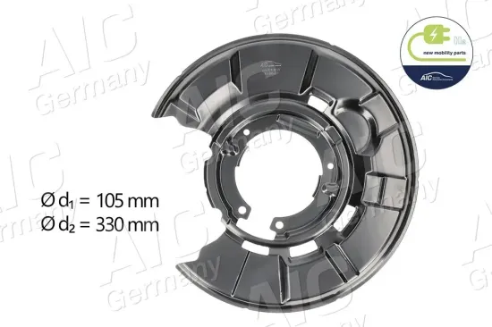 Spritzblech, Bremsscheibe Hinterachse rechts AIC 55751 Bild Spritzblech, Bremsscheibe Hinterachse rechts AIC 55751