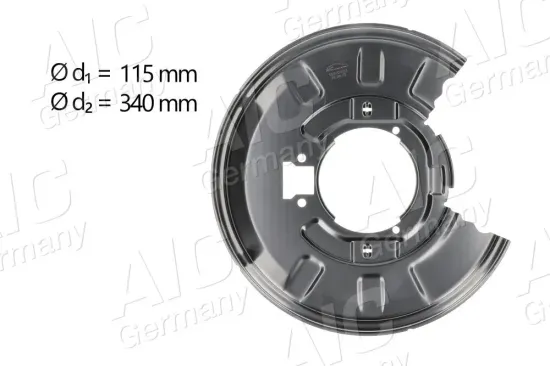 Spritzblech, Bremsscheibe Hinterachse links AIC 55910 Bild Spritzblech, Bremsscheibe Hinterachse links AIC 55910