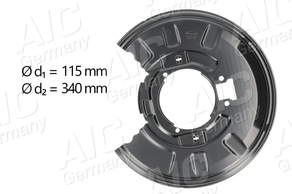 Spritzblech, Bremsscheibe Hinterachse rechts AIC 55911