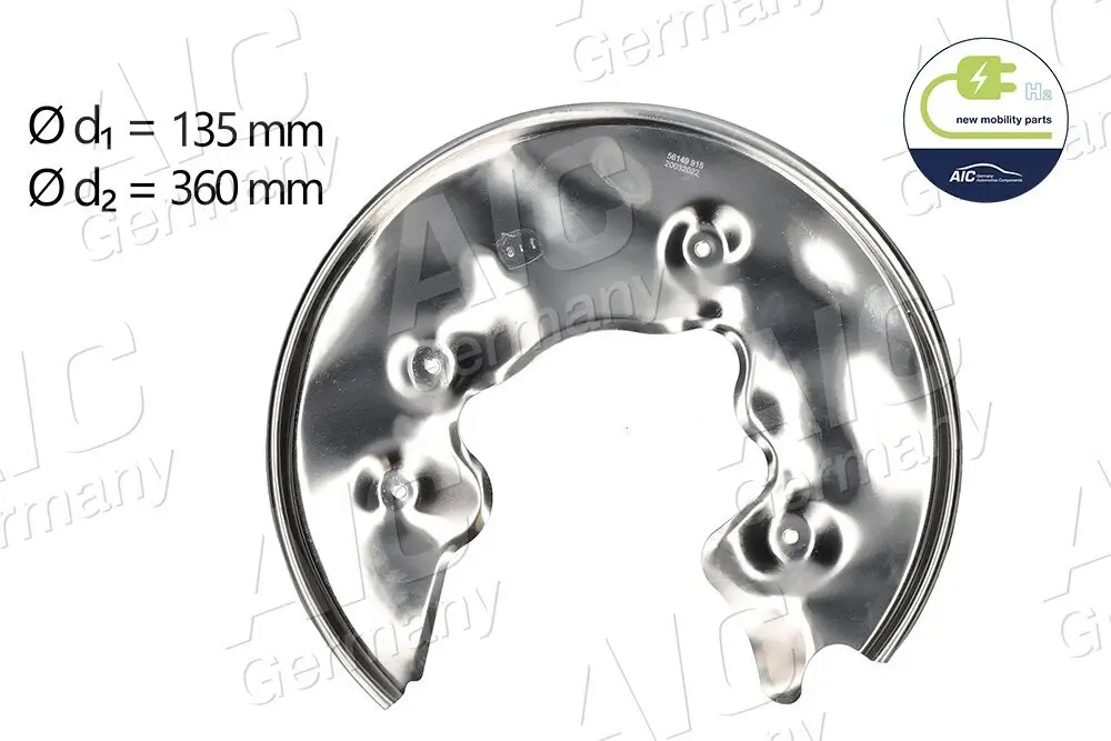 Spritzblech, Bremsscheibe Hinterachse links AIC 56149