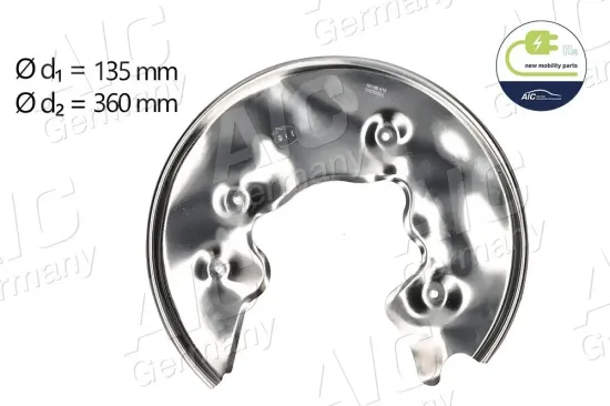 Spritzblech, Bremsscheibe Hinterachse links AIC 56149 Bild Spritzblech, Bremsscheibe Hinterachse links AIC 56149