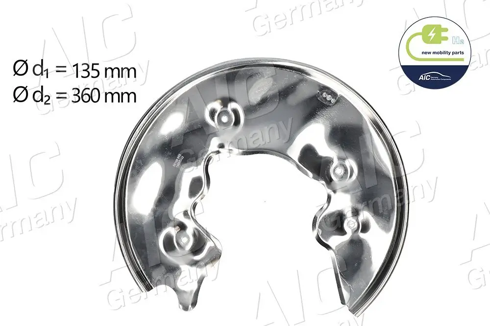 Spritzblech, Bremsscheibe Hinterachse rechts AIC 56150