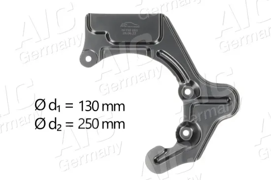 Spritzblech, Bremsscheibe Vorderachse rechts AIC 56158 Bild Spritzblech, Bremsscheibe Vorderachse rechts AIC 56158