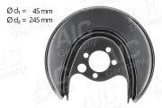 Spritzblech, Bremsscheibe Hinterachse links AIC 56159