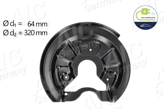 Spritzblech, Bremsscheibe Hinterachse links AIC 56163 Bild Spritzblech, Bremsscheibe Hinterachse links AIC 56163