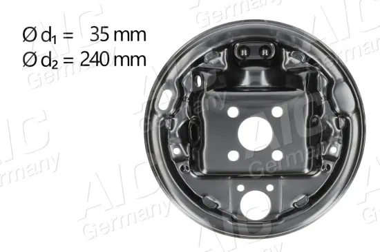 Abdeckblech, Bremstrommel AIC 56179 Bild Abdeckblech, Bremstrommel AIC 56179