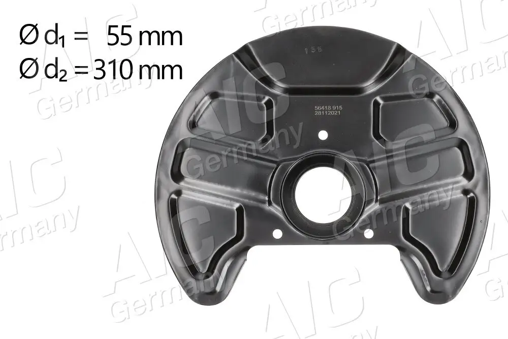 Spritzblech, Bremsscheibe Vorderachse links Vorderachse rechts AIC 56418