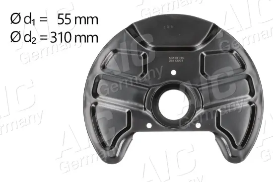 Spritzblech, Bremsscheibe Vorderachse links Vorderachse rechts AIC 56418 Bild Spritzblech, Bremsscheibe Vorderachse links Vorderachse rechts AIC 56418