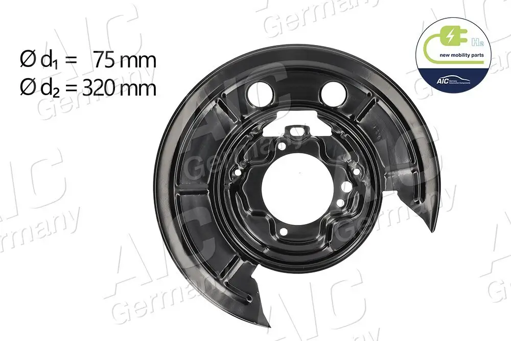 Spritzblech, Bremsscheibe Hinterachse links AIC 56431