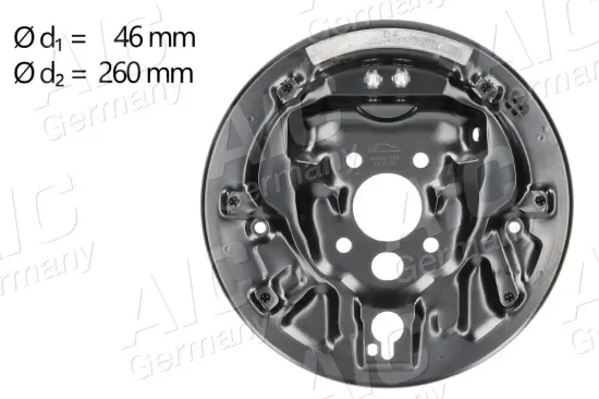 Abdeckblech, Bremstrommel Hinterachse rechts AIC 56435 Bild Abdeckblech, Bremstrommel Hinterachse rechts AIC 56435