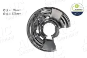 Spritzblech, Bremsscheibe Hinterachse links AIC 56986