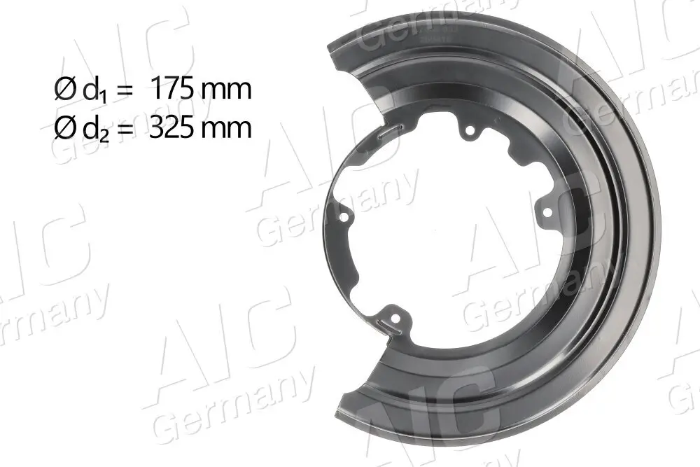 Spritzblech, Bremsscheibe Hinterachse rechts AIC 57488