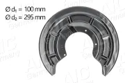 Spritzblech, Bremsscheibe Hinterachse links AIC 57577