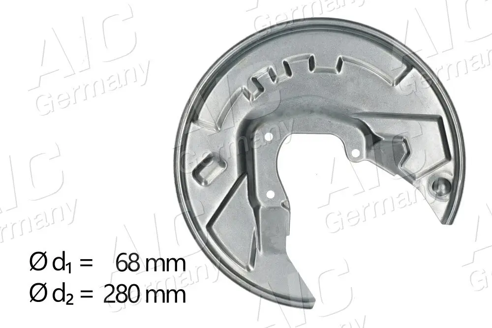 Spritzblech, Bremsscheibe Hinterachse links AIC 57581