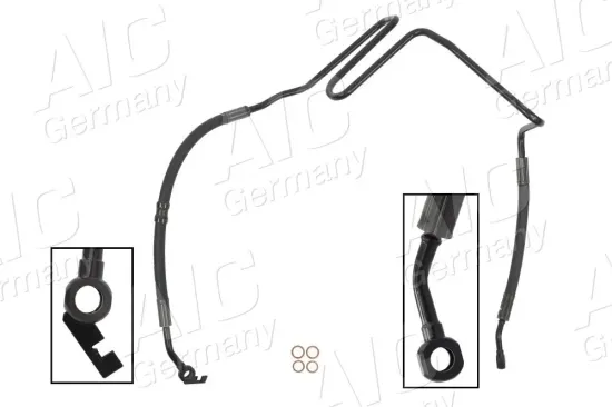 Hydraulikschlauch, Lenkung von Hydraulikpumpe nach Lenkgetriebe AIC 57667 Bild Hydraulikschlauch, Lenkung von Hydraulikpumpe nach Lenkgetriebe AIC 57667