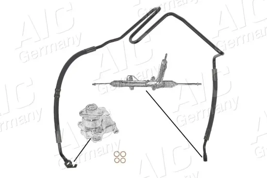 Hydraulikschlauch, Lenkung von Hydraulikpumpe nach Lenkgetriebe AIC 57667 Bild Hydraulikschlauch, Lenkung von Hydraulikpumpe nach Lenkgetriebe AIC 57667