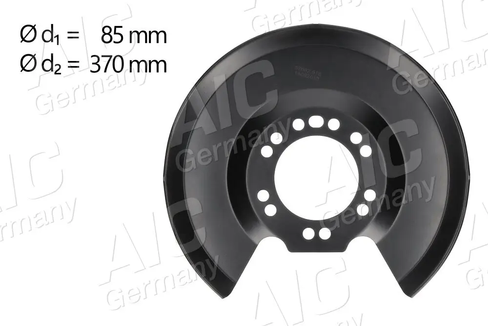 Spritzblech, Bremsscheibe Hinterachse links Hinterachse rechts AIC 57682