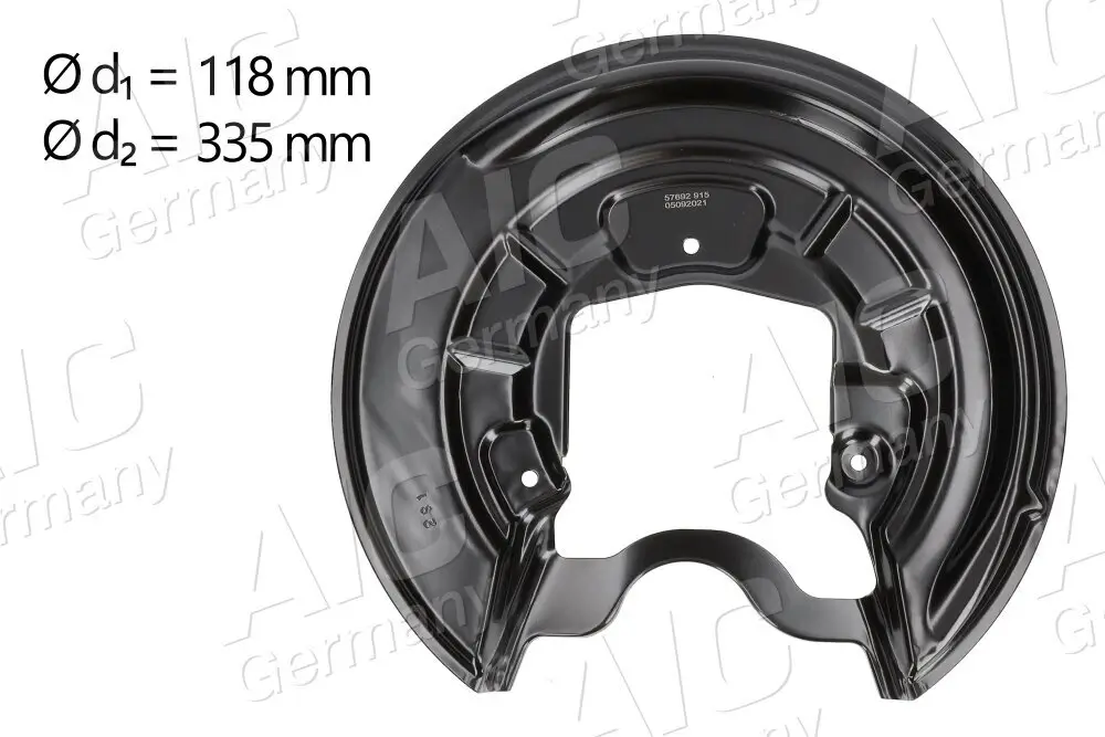 Spritzblech, Bremsscheibe Hinterachse rechts AIC 57692