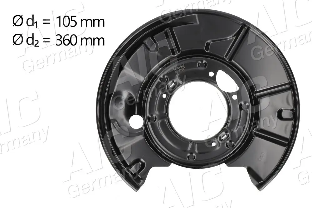 Spritzblech, Bremsscheibe Hinterachse links AIC 57764