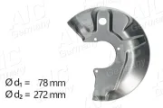 Spritzblech, Bremsscheibe Vorderachse rechts AIC 57848