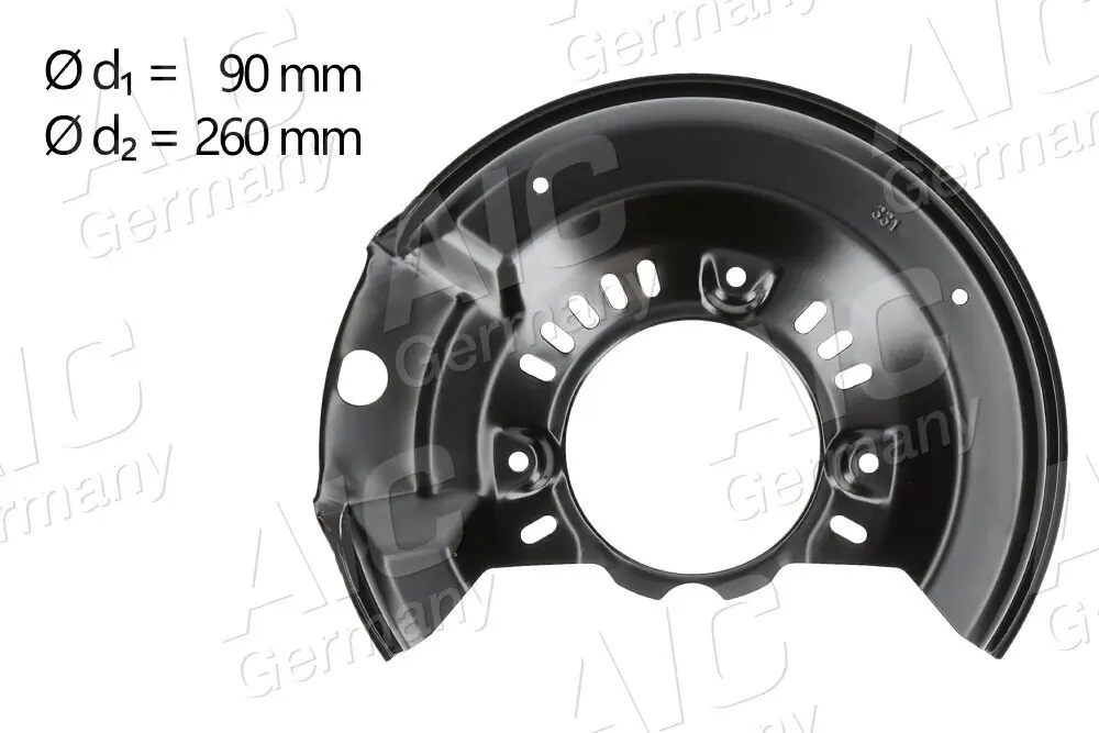 Spritzblech, Bremsscheibe Vorderachse links AIC 58105