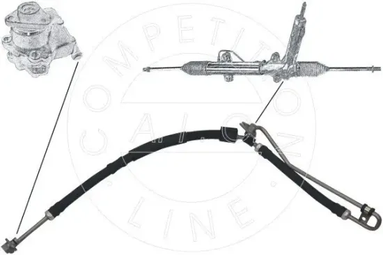 Hydraulikschlauch, Lenkung von Hydraulikpumpe nach Lenkgetriebe AIC 58287 Bild Hydraulikschlauch, Lenkung von Hydraulikpumpe nach Lenkgetriebe AIC 58287