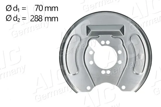 Spritzblech, Bremsscheibe Hinterachse links AIC 58829 Bild Spritzblech, Bremsscheibe Hinterachse links AIC 58829