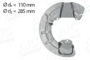 Spritzblech, Bremsscheibe Vorderachse rechts AIC 58832
