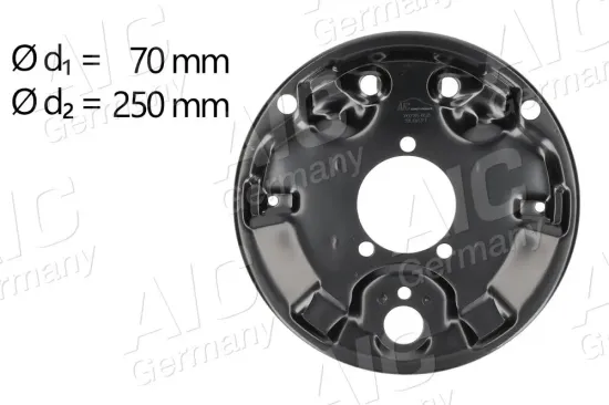 Abdeckblech, Bremstrommel Vorderachse links rechts AIC 70735 Bild Abdeckblech, Bremstrommel Vorderachse links rechts AIC 70735