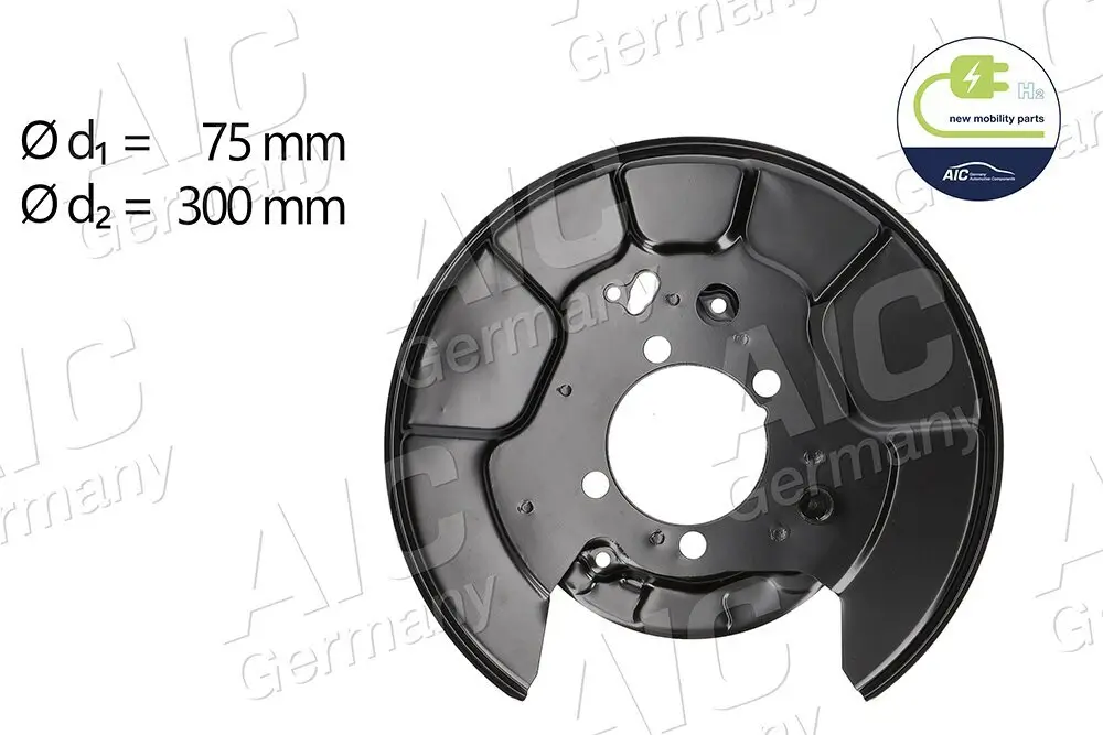 Spritzblech, Bremsscheibe Hinterachse rechts AIC 71376