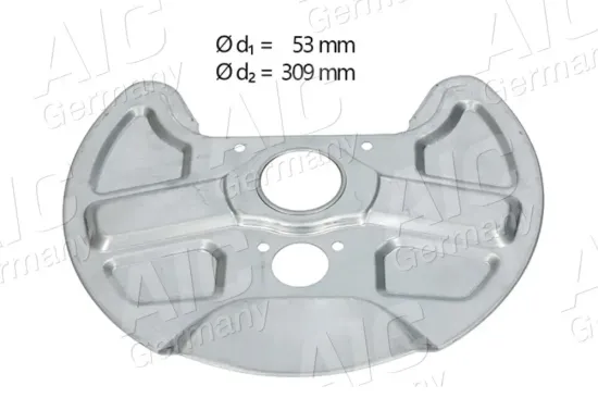 Spritzblech, Bremsscheibe Vorderachse rechts Vorderachse links AIC 71411 Bild Spritzblech, Bremsscheibe Vorderachse rechts Vorderachse links AIC 71411