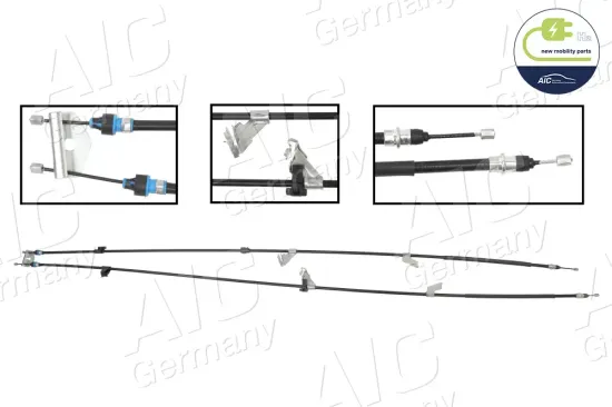 Seilzug, Feststellbremse hinten links hinten rechts AIC 75462 Bild Seilzug, Feststellbremse hinten links hinten rechts AIC 75462